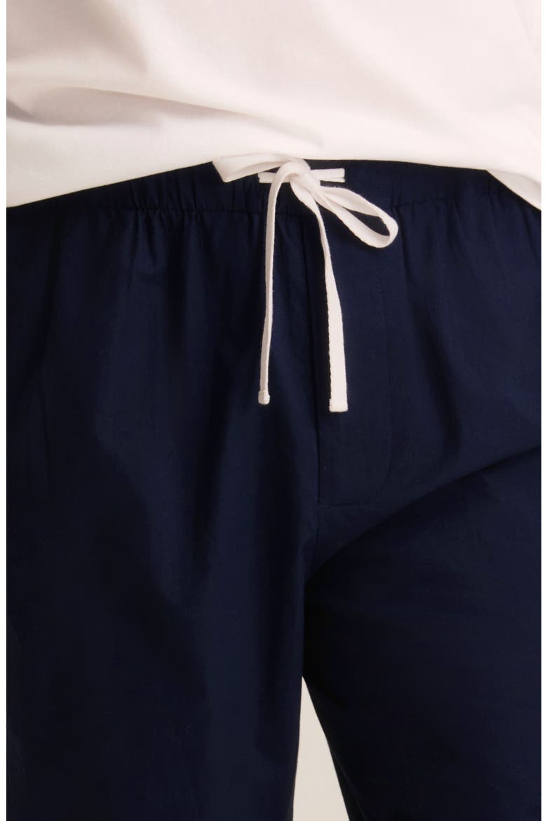 Cotton Poplin Pajama Pants, Alternate, color, NAVY