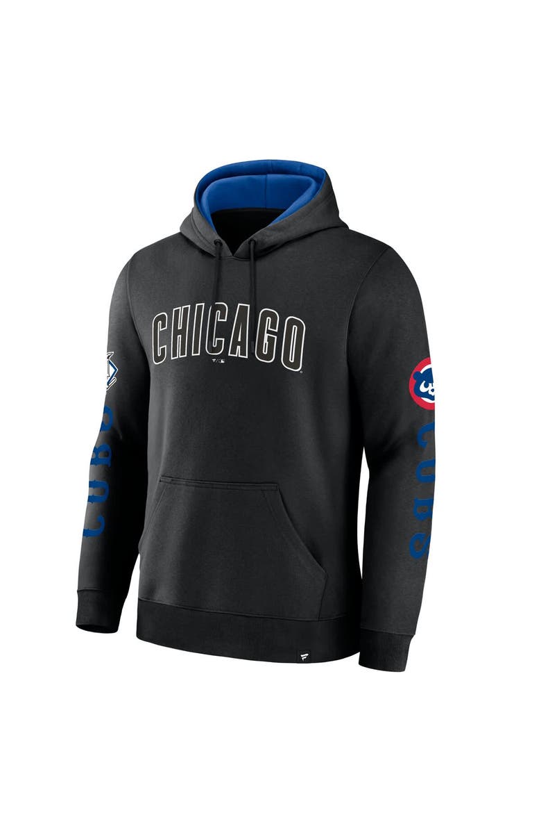 FANATICS Men's Fanatics  Black Chicago Cubs Big City Legacy Fleece Pullover Hoodie, Alternate, color, 
