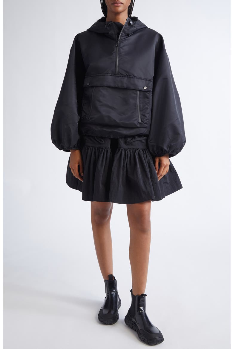 Beverly Technical Nylon Anorak, Alternate, color, BLACK
