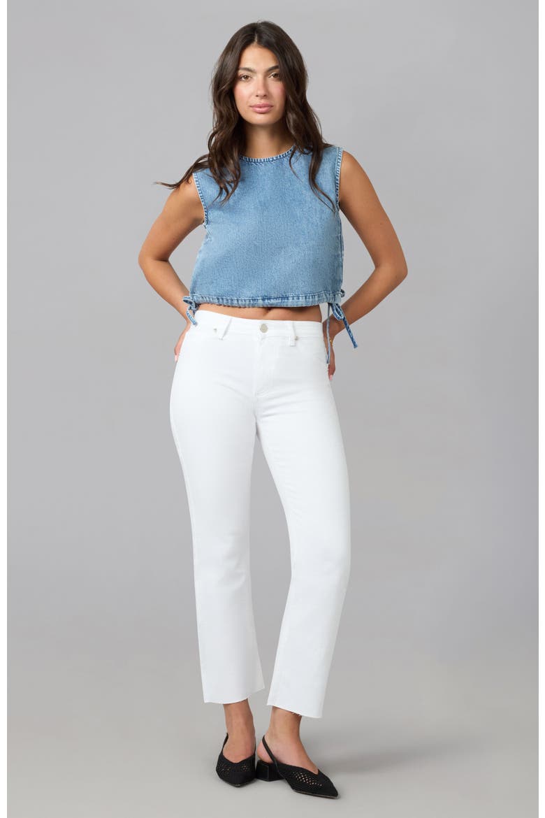 Denver High Rise Straight Leg Jeans, Alternate, color, White