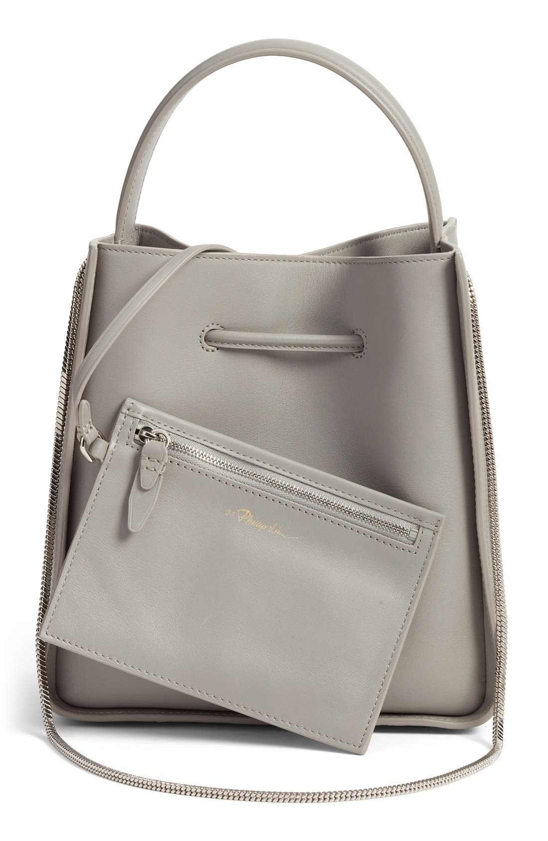 3.1 Phillip Lim Small Soleil Leather Bucket Bag, Alternate, color, 