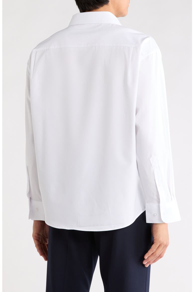 Regular Fit Dress Shirt, Alternate, color, WHT/ BLUE