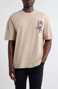 AllSaints Oversize Serrate Graphic T-Shirt