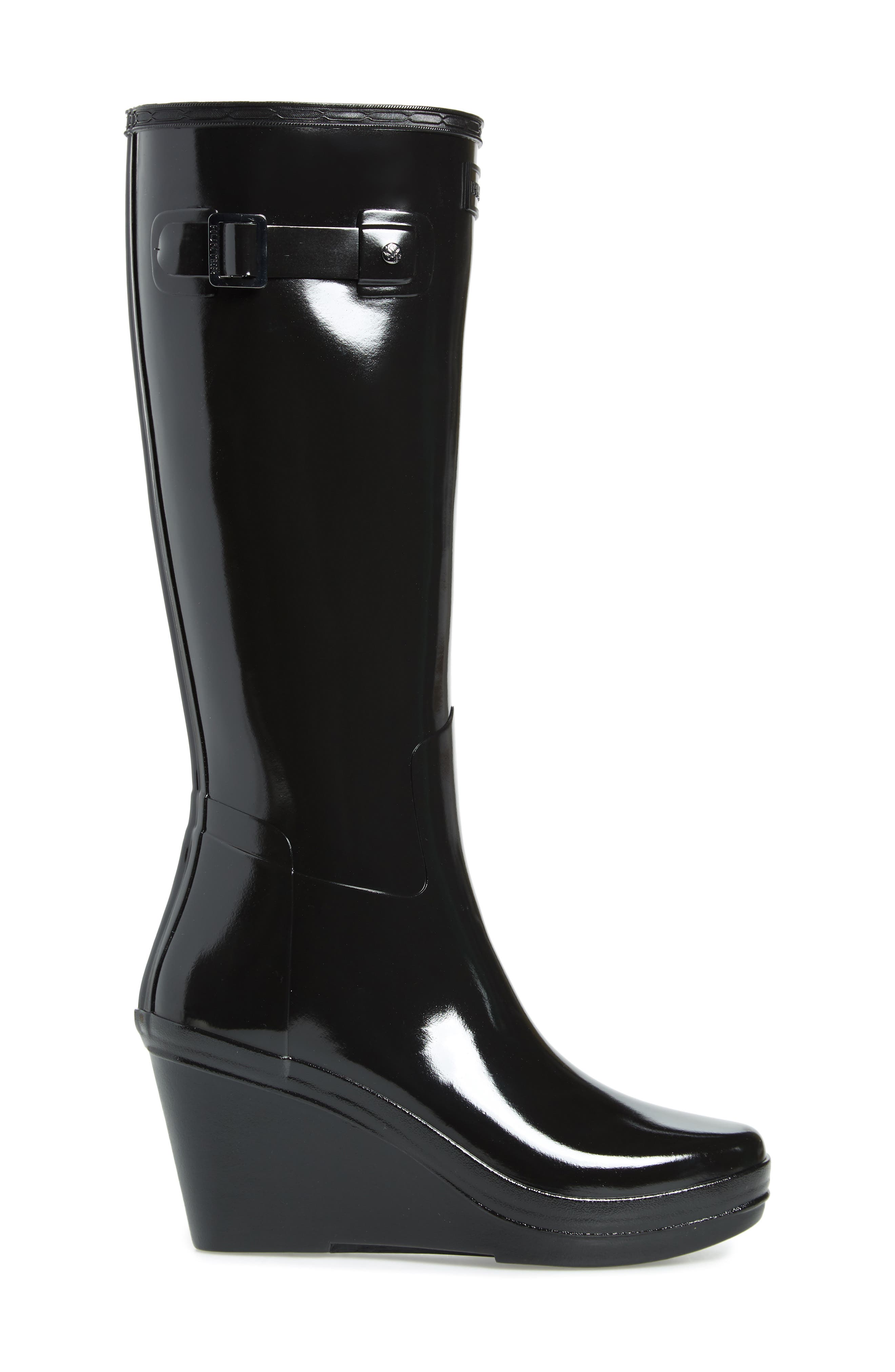 Hunter Refined Knee High Waterproof Rain Boot, Alternate, color, 