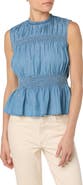 Joe's Sleeveless Chambray Peplum Top