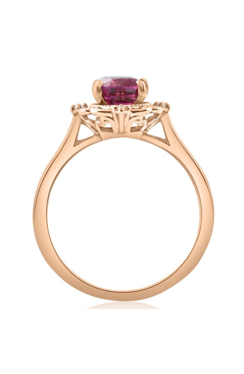 Bliss Diamond GIA Certified Ruby & Diamond 2.05Ct VS Vintage Engagement Ring in 14k Gold, Alternate, color, 14K Rose Gold