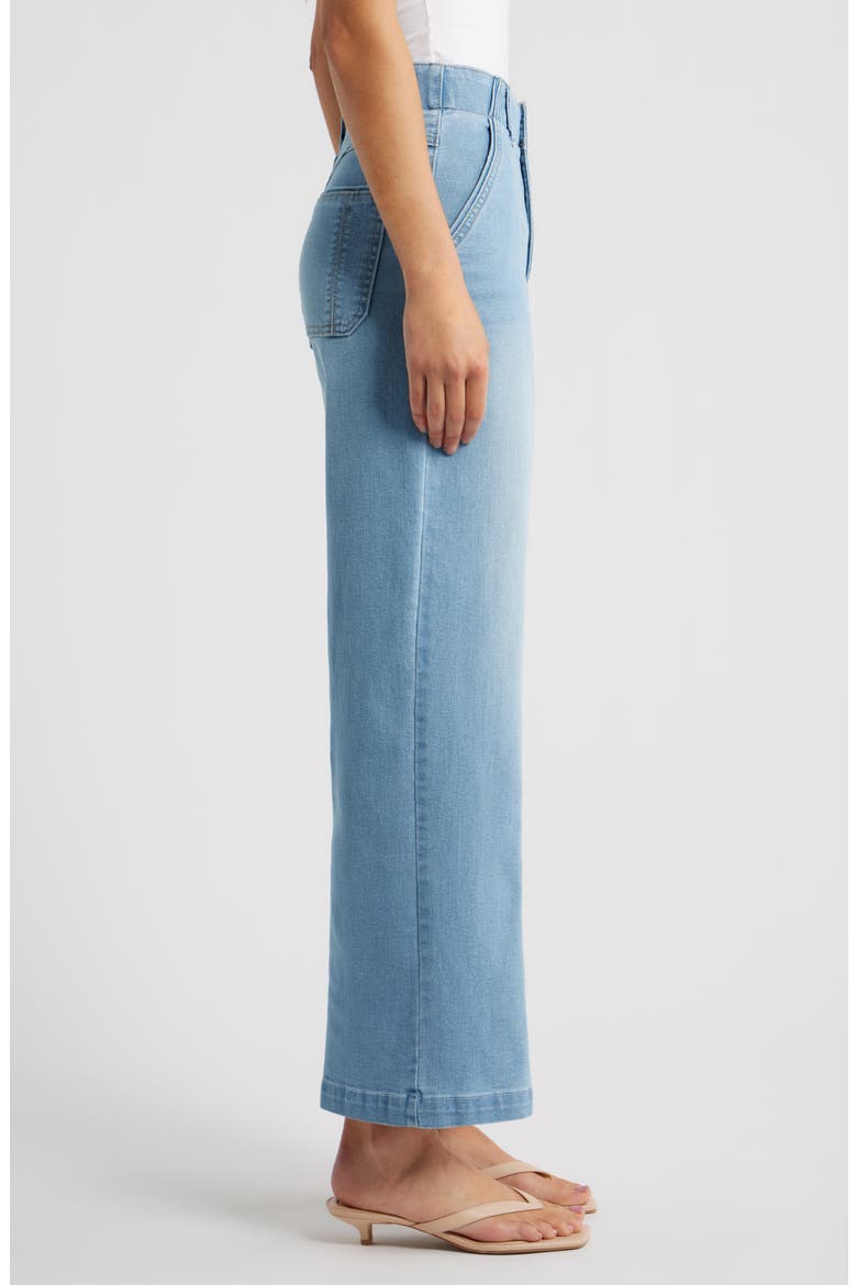 Emma Skyrise Seamed Wide Leg Jeans, Alternate, color, POWDER BLUE ARTISANAL