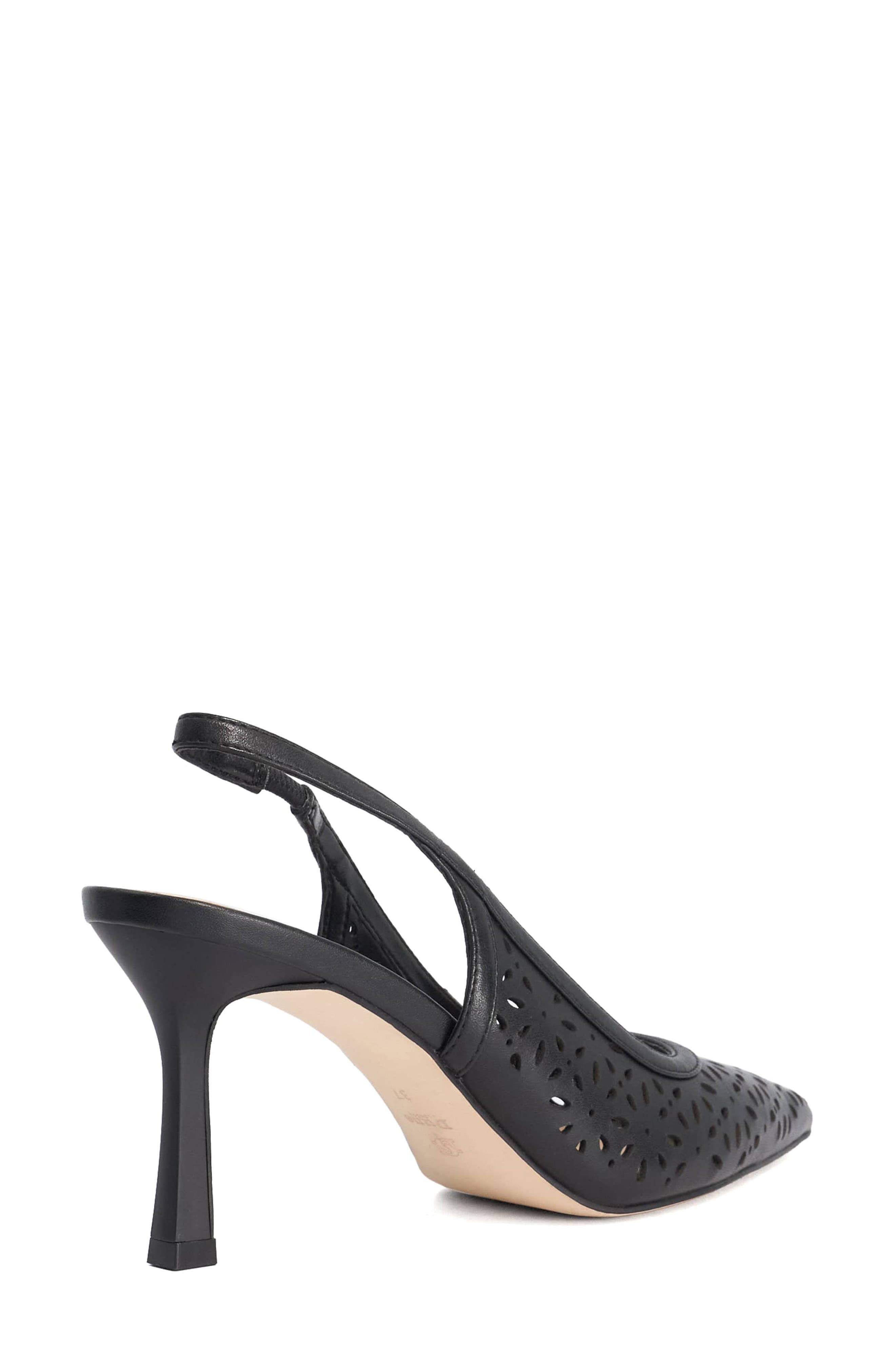 Dune London Corfu Perforated Slingback Pump, Alternate, color, 
