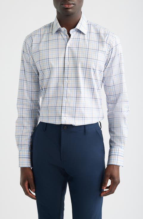 Warren Plaid Crown Light Button-Up Shirt