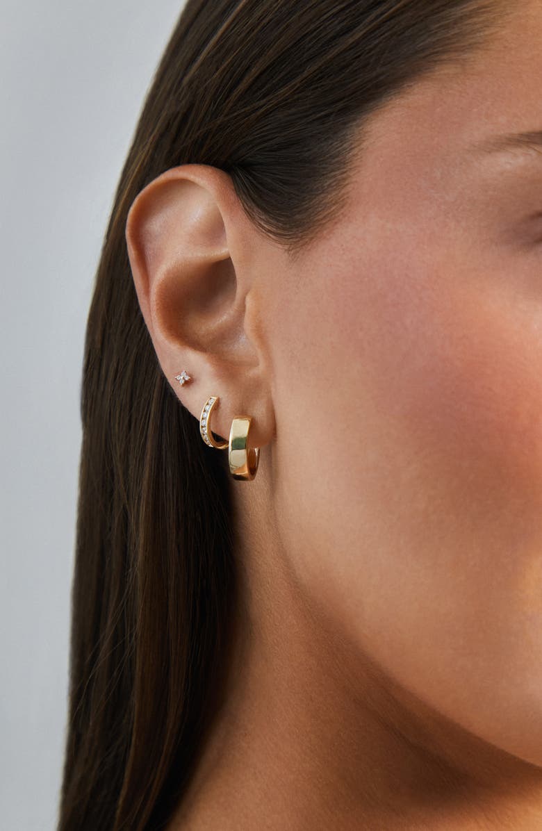 EF Collection Fleur Diamon Stud Single Earring, Alternate, color,