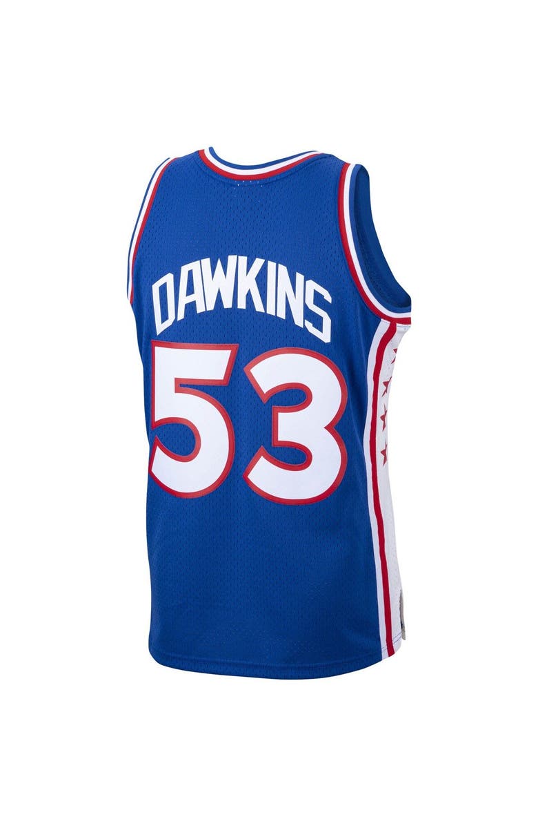 Mitchell & Ness Men's Mitchell & Ness Darryl Dawkins Royal Philadelphia 76ers 1976/77 Hardwood Classics Swingman Jersey, Alternate, color, 