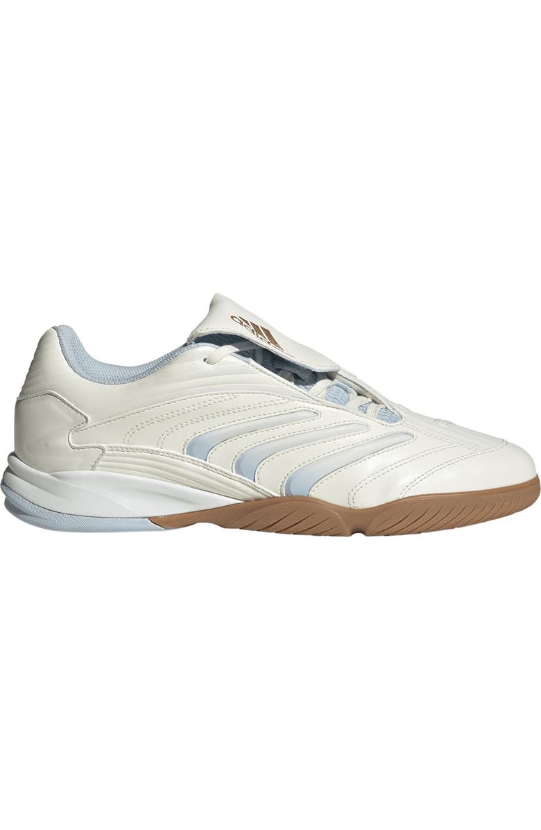 adidas Gender Inclusive Predator Sala Soccer Sneaker, Alternate, color, Off White/ Crystal Sky/ Gum4