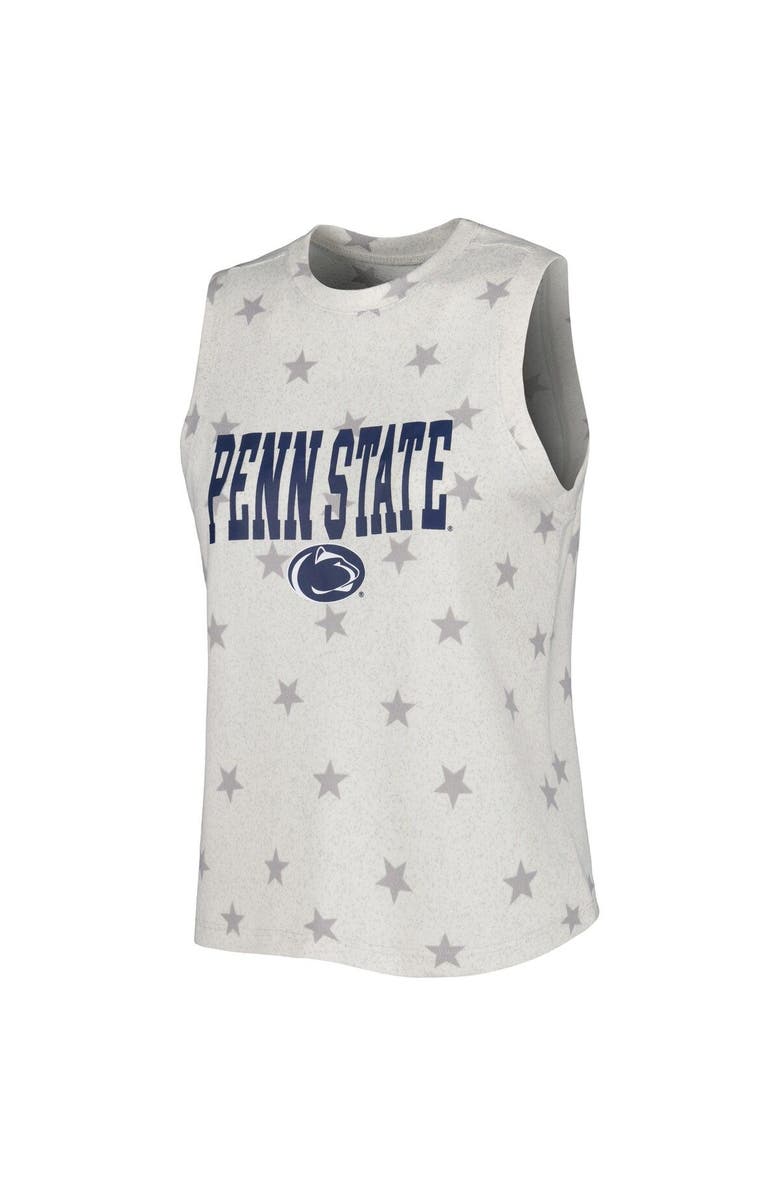 CONCEPTS SPORT Women's Concepts Sport Cream Penn State Nittany Lions Agenda Stars Tank Top and Shorts Sleep Set, Alternate, color, 