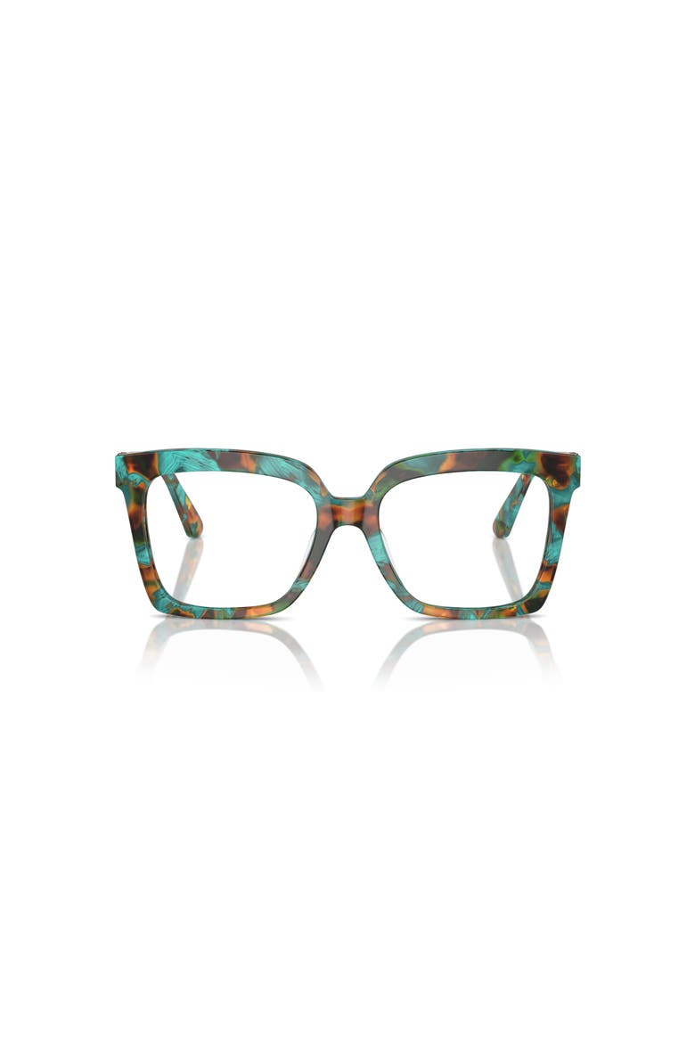 53mm Square optical glasses, Alternate, color, Green