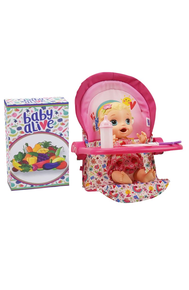 Baby Alive Doll Highchair Set, 6pcs, Fits Dolls Up To 24", Alternate, color, Multicolored