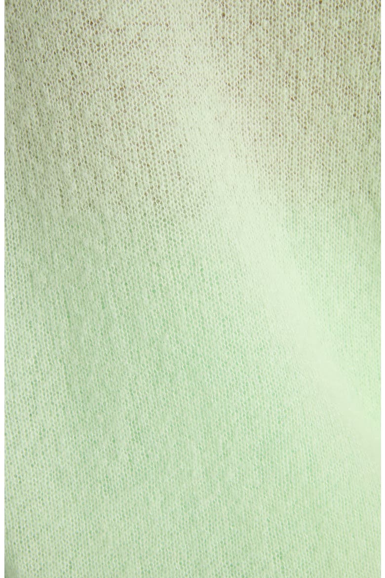 Johnny Collar Cashmere & Silk Blend Sweater, Alternate, color, GLASS GREEN