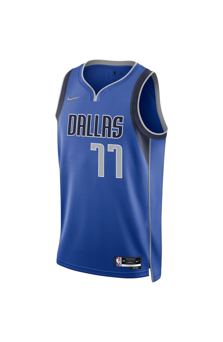 Nike Men's Nike Luka Doncic Blue Dallas Mavericks 2021/22 Diamond Swingman Jersey - Icon Edition, Alternate, color, 
