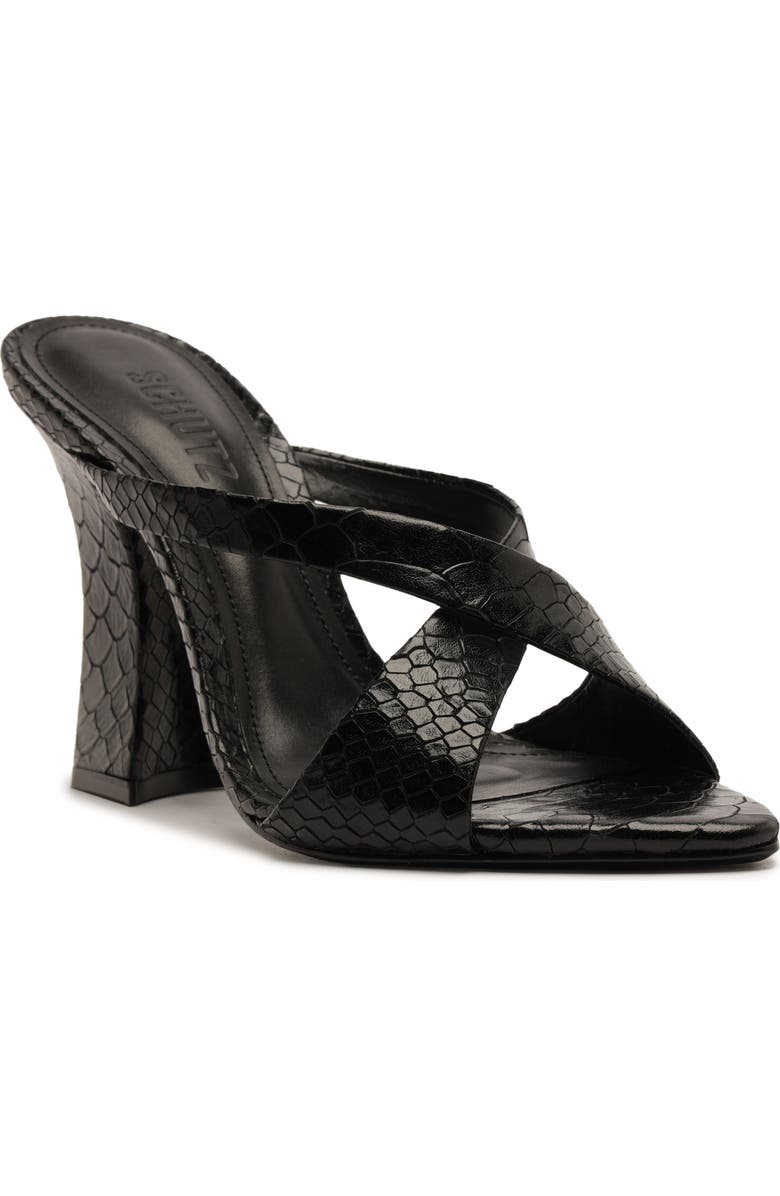 Schutz Glenda Sandal, Main, color, Black
