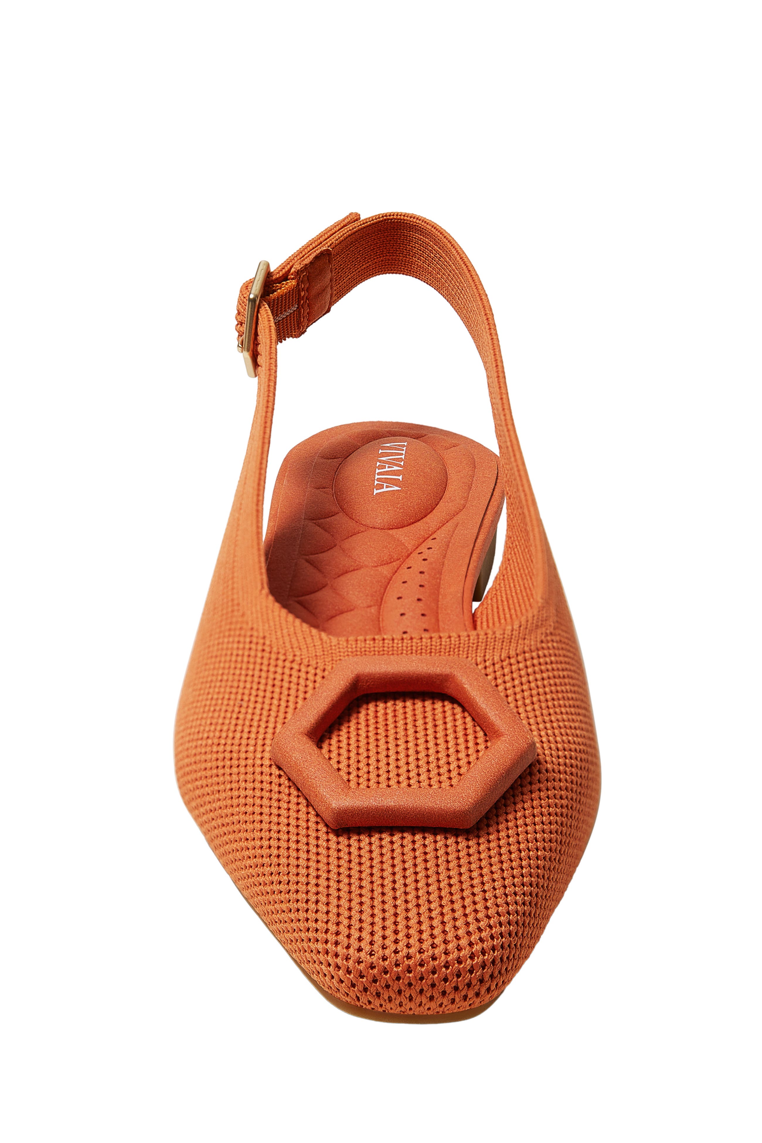 Kalina Mini Square-Toe Slingback Sandals, Alternate, color, APRICOT