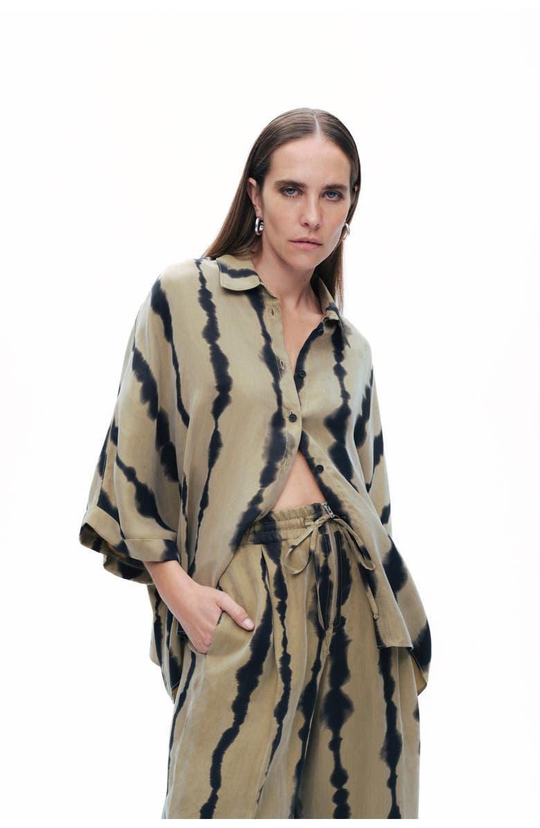 Nocturne Flowy Printed Shirt, Alternate, color, 