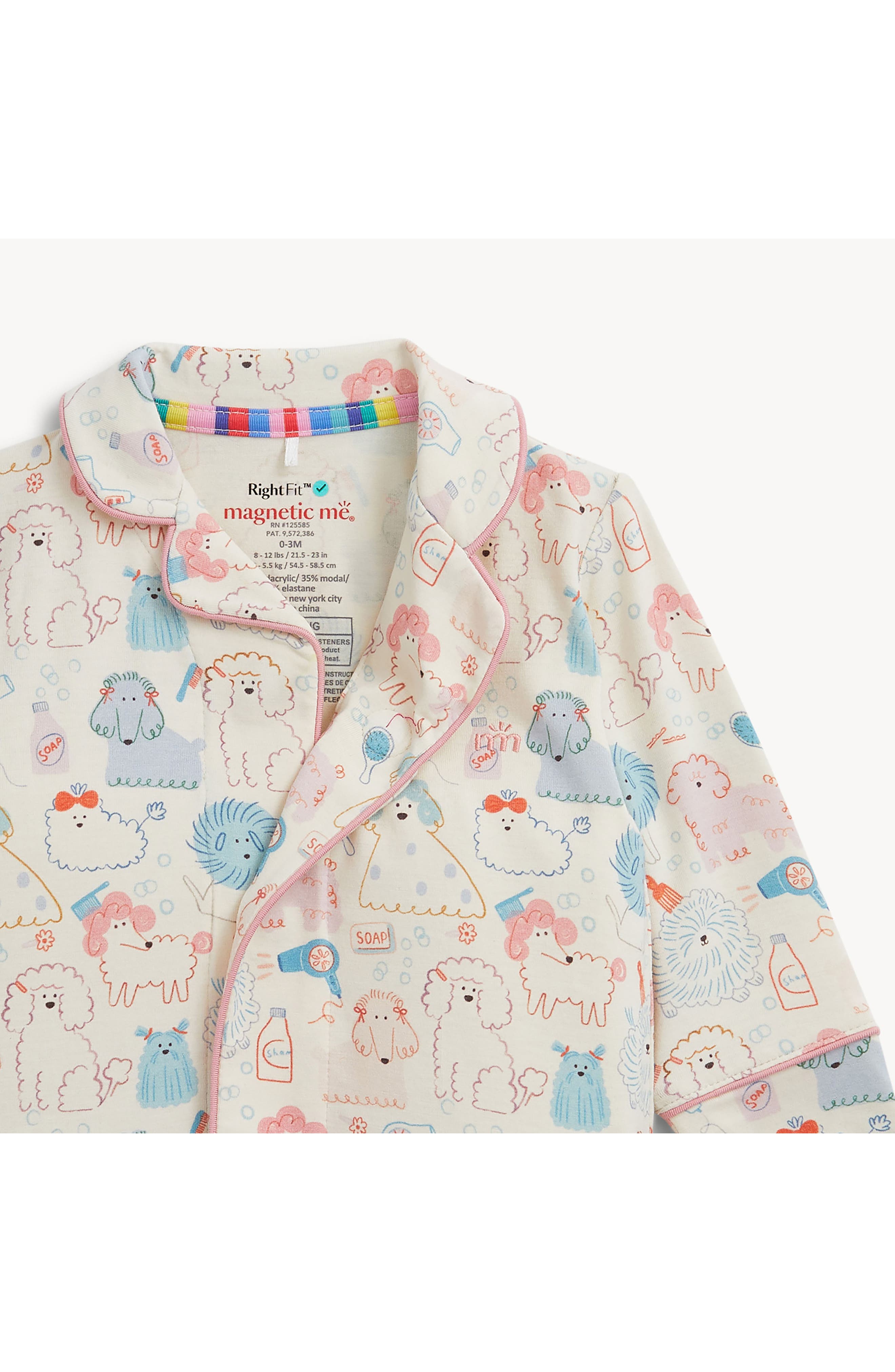 Magnetic Me Kids' Poodle Pawlor One-Piece Pajamas | Nordstrom