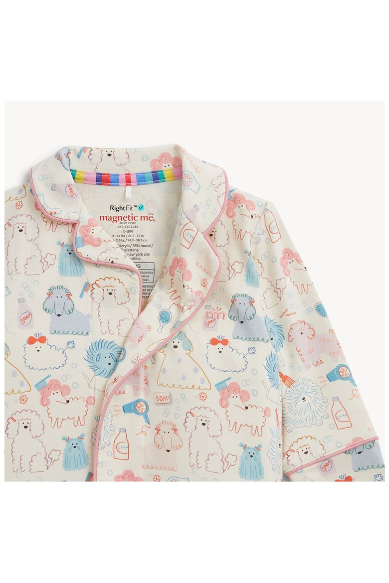 Kids' Poodle Pawlor One-Piece Pajamas, Alternate, color, WHITE