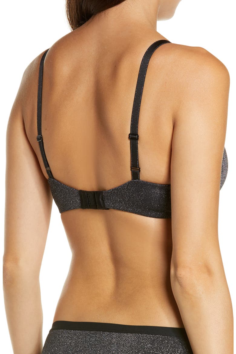 Future Foundation Sparkle Underwire T-Shirt Bra, Alternate, color, NIGHT