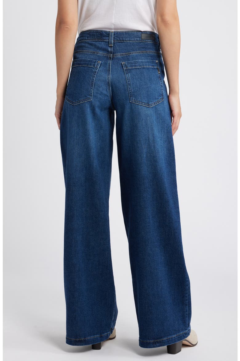 Stella Low Slung Palazzo Jeans, Alternate, color, PLUME