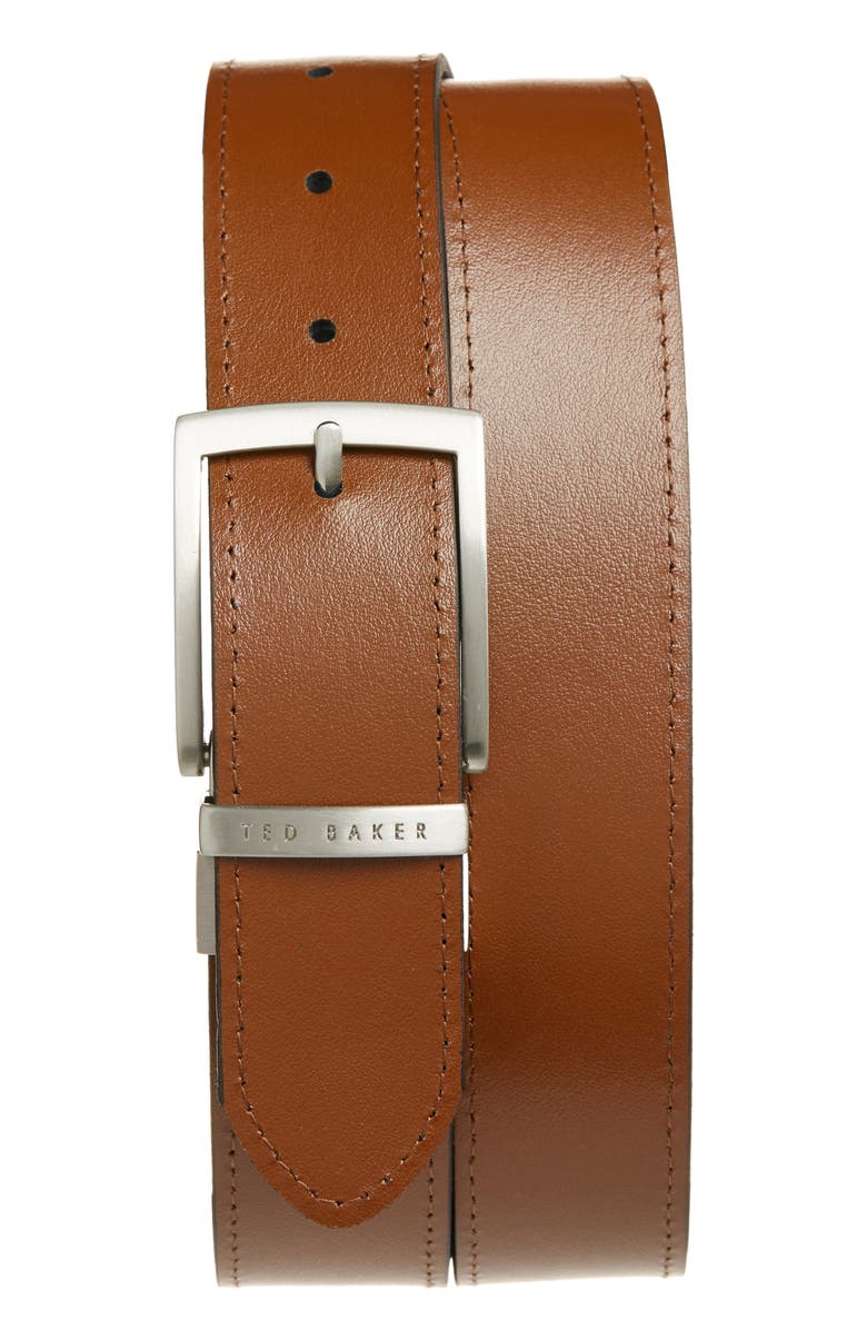 Ted Baker London Breemer Reversible Leather Belt, Alternate, color, Black
