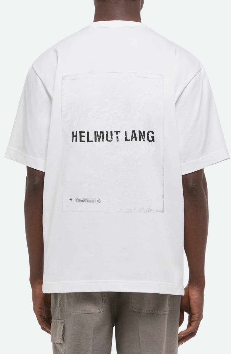 Helmut Lang Plastic Logo Cotton Graphic T-Shirt, Alternate, color, White