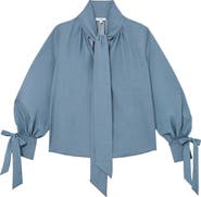 Reiss Tie-Neck Blouse