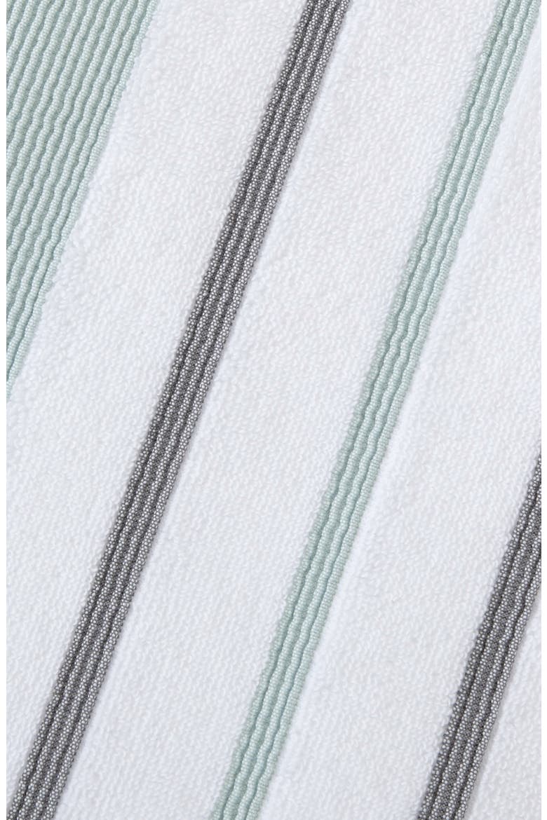 Luxurious Cotton 2-Pack Decorative Bath Towel Set, Alternate, color, EUCALYPTUS / GREY