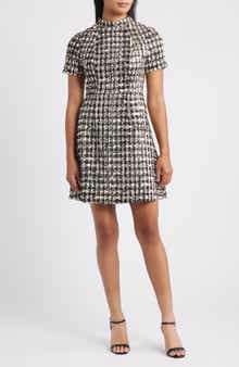 Sequin Tweed Dress