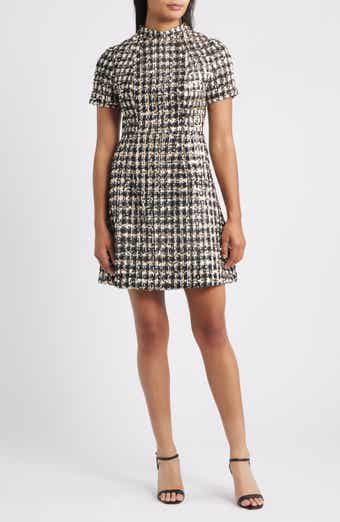 Sequin Tweed Dress