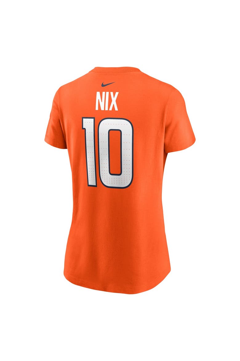 Women's Nike Bo Nix Orange Denver Broncos  Name & Number T-Shirt, Alternate, color, Orange