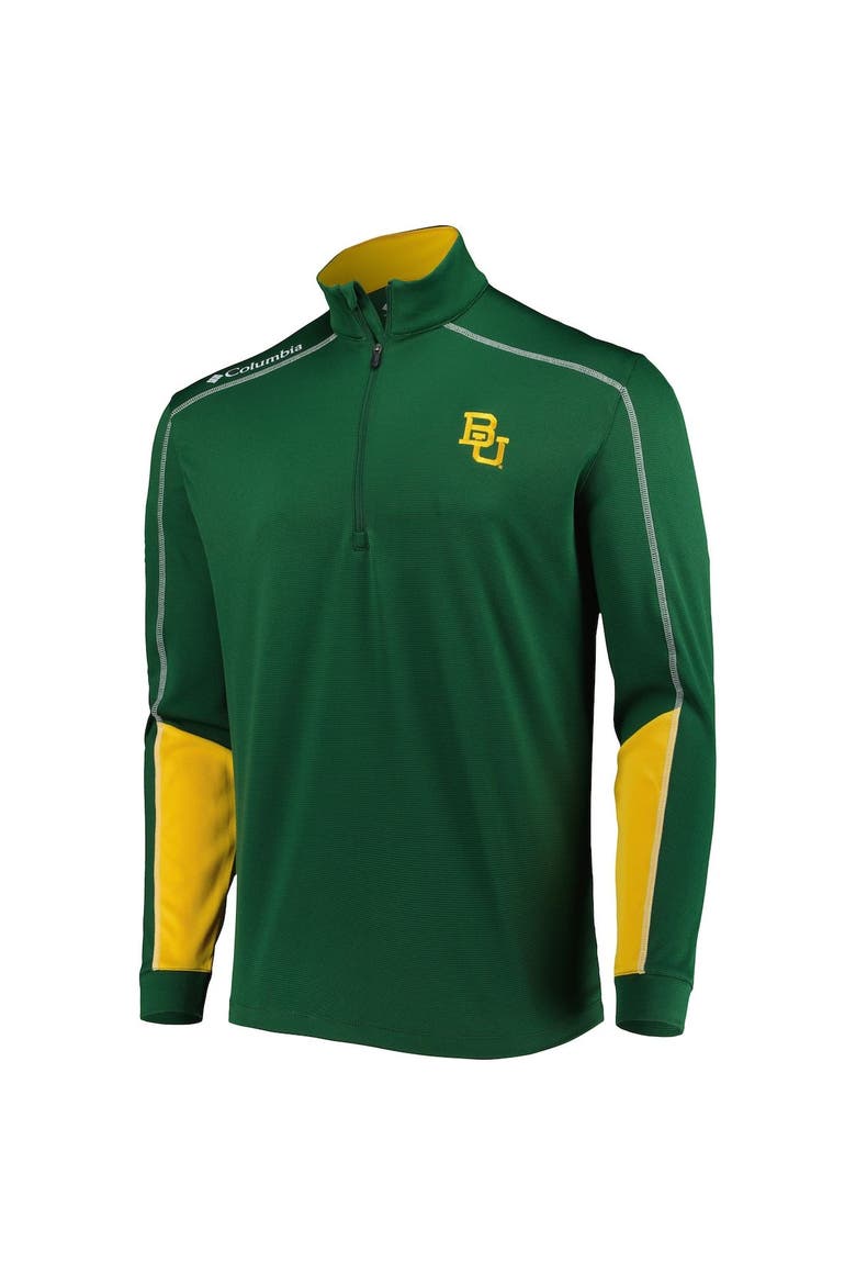 Men's Columbia Green Baylor Bears Shotgun 2.0 Omni-Wick Quarter-Zip Jacket, Alternate, color, Green