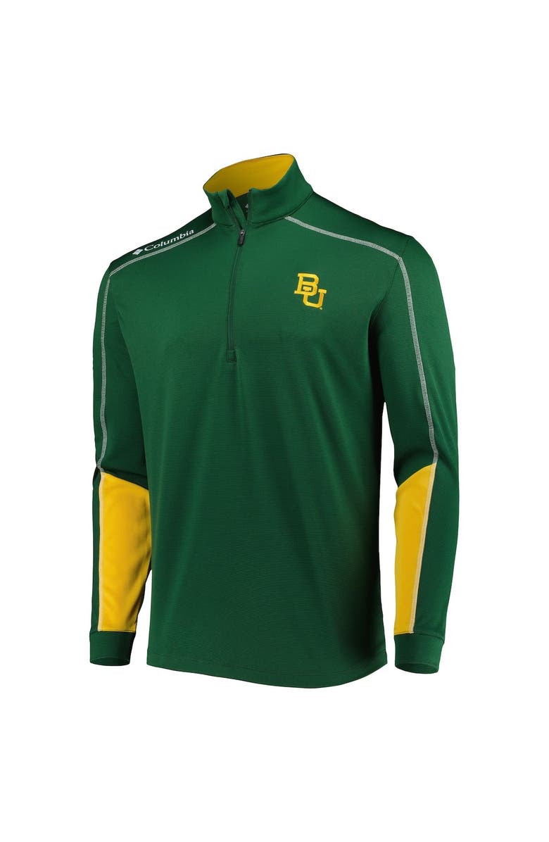 Columbia Men's Columbia Green Baylor Bears Shotgun 2.0 Omni-Wick Quarter-Zip Jacket, Alternate, color, Green