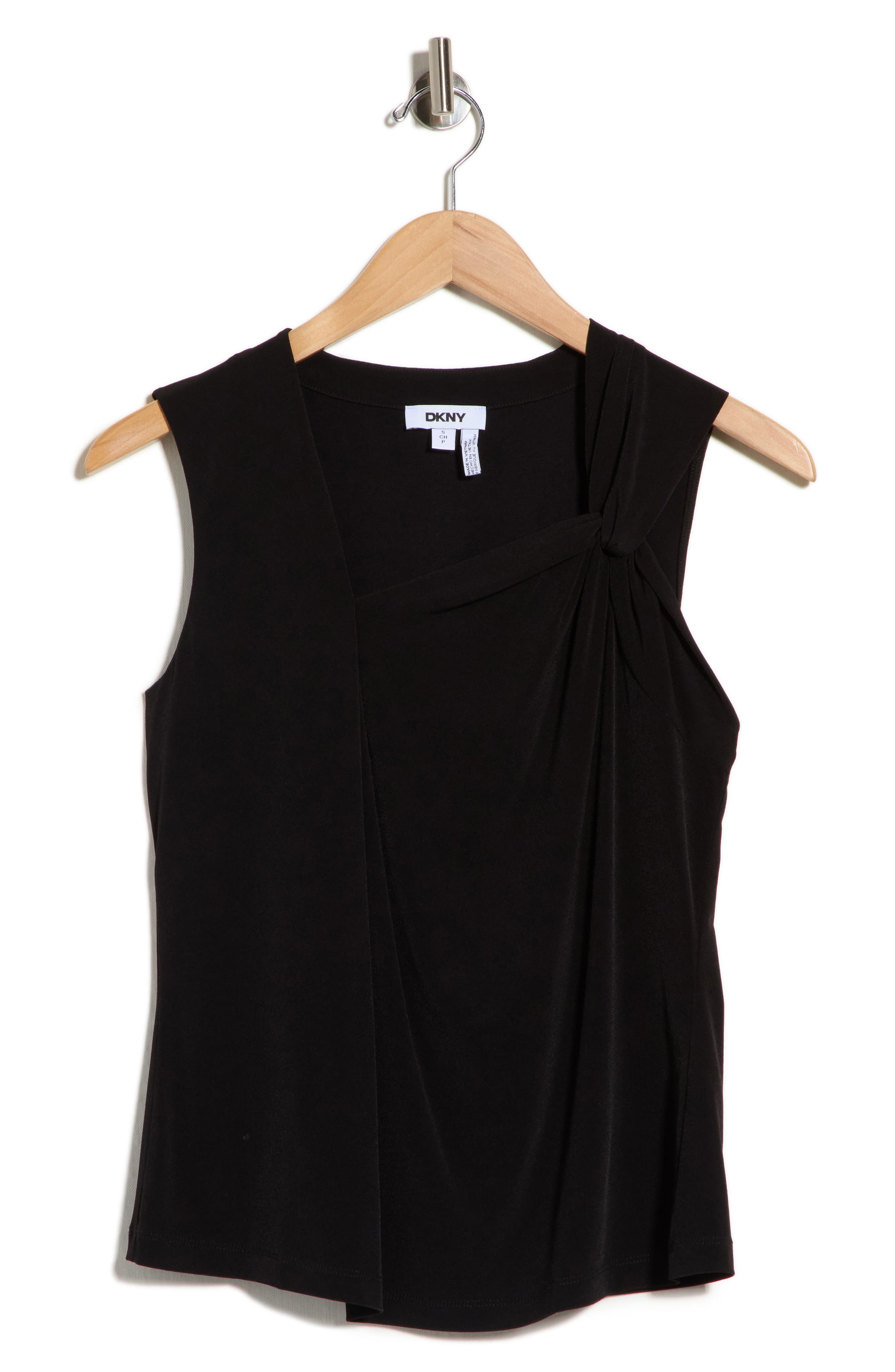 Asymmetric Neckline Jersey Tank