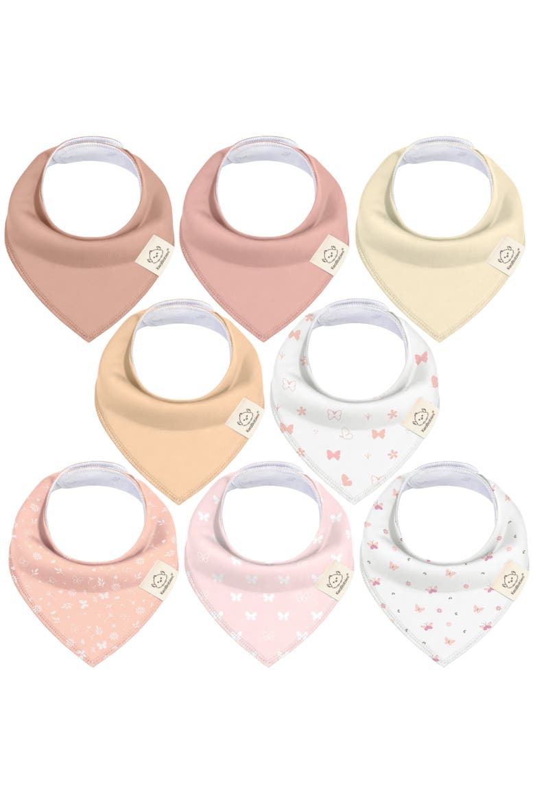 8-Pack Organic Bandana Bibs, Main, color, Butterflies