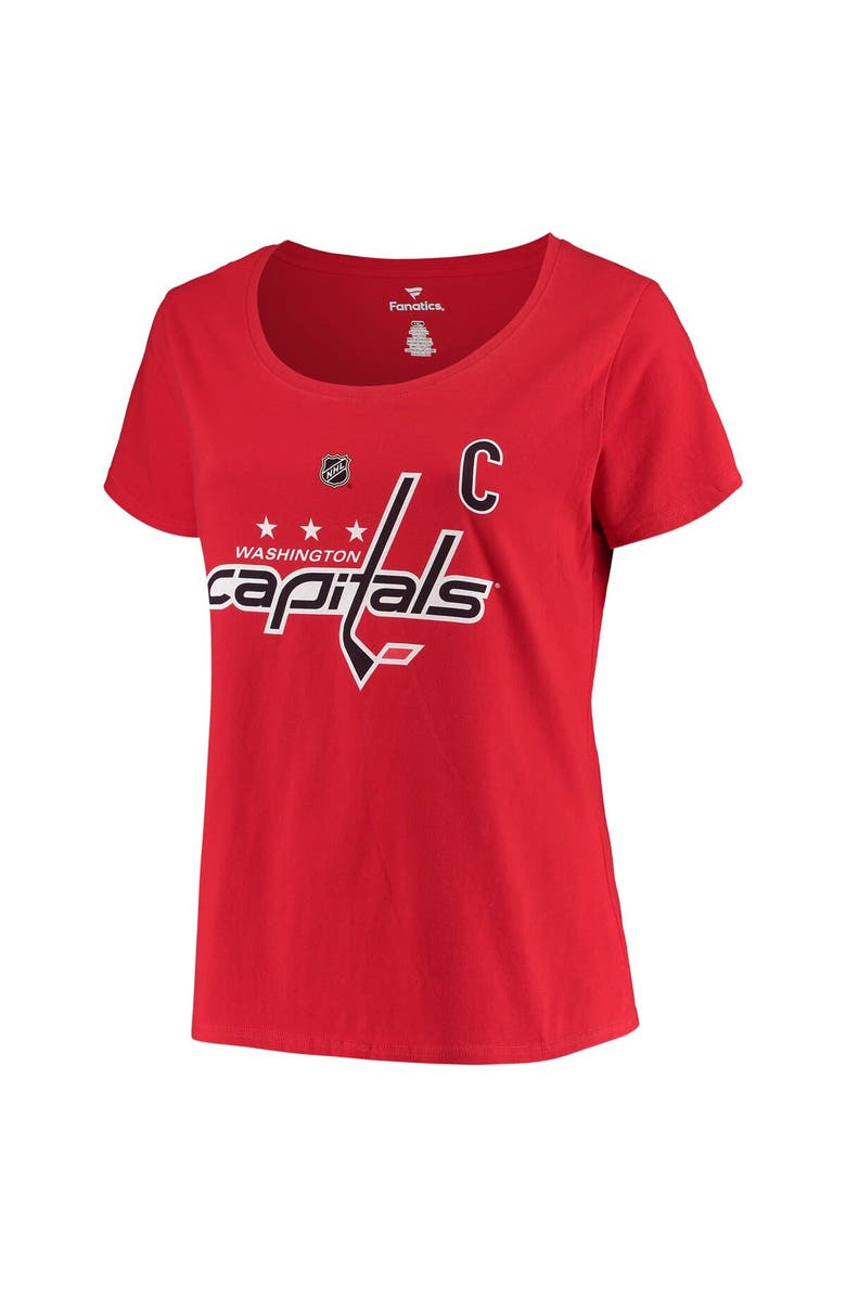 FANATICS Women's Fanatics Branded Alexander Ovechkin Red Washington Capitals Plus Size Name & Number Scoop Neck T-Shirt, Alternate, color, 