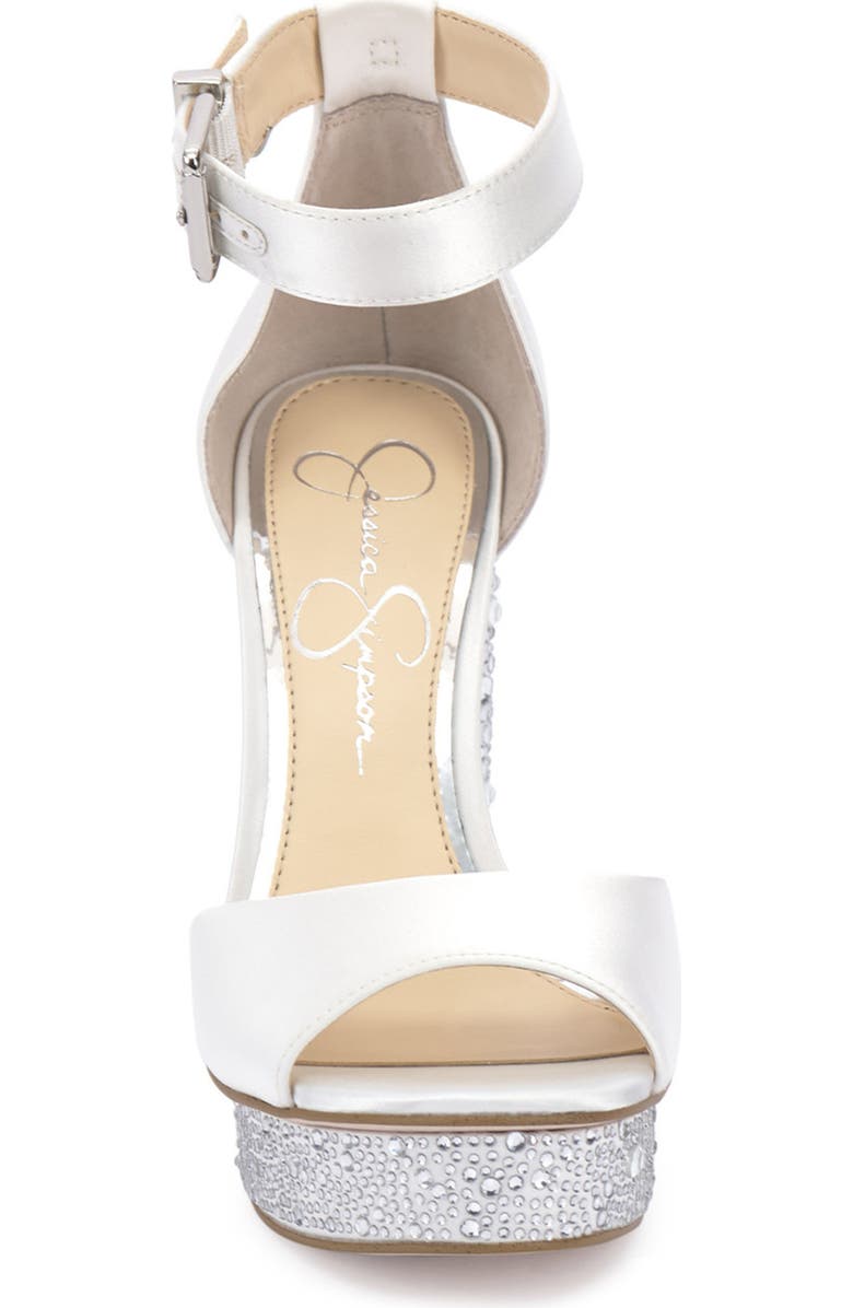Jessica Simpson Everyn Ankle Strap Platform Sandal, Alternate, color, White