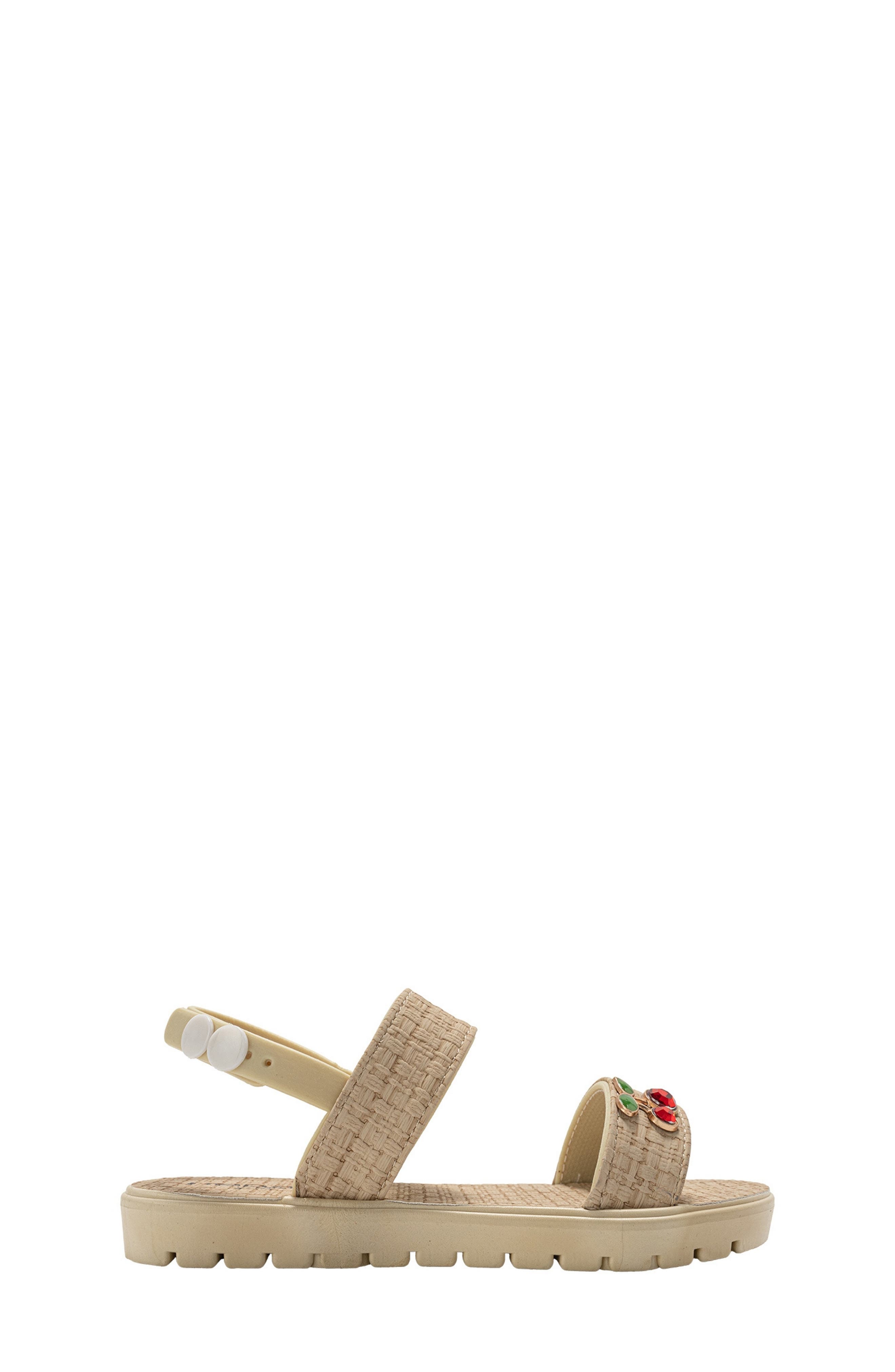 bebe Macey Cherry Sandal, Alternate, color, Tan