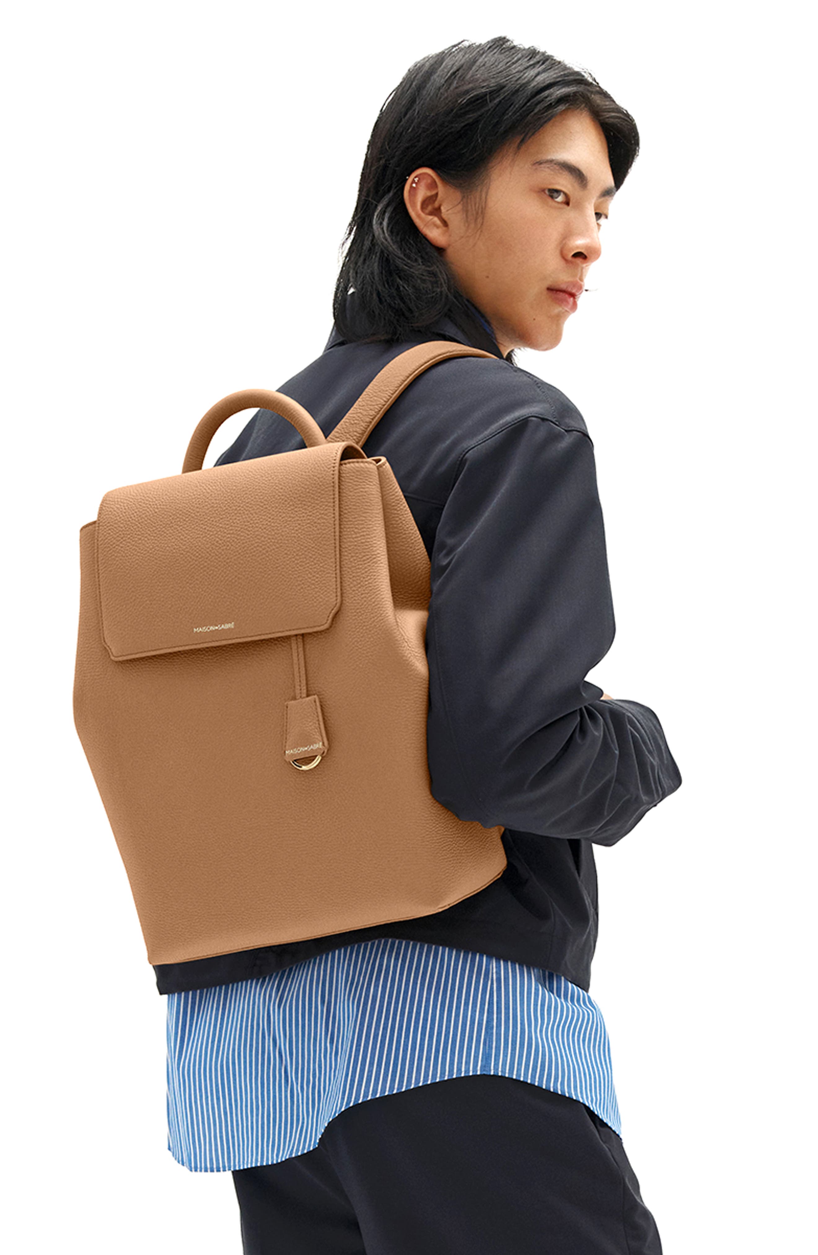 The Medium Soft Backpack, Alternate, color, Sandstone Brown