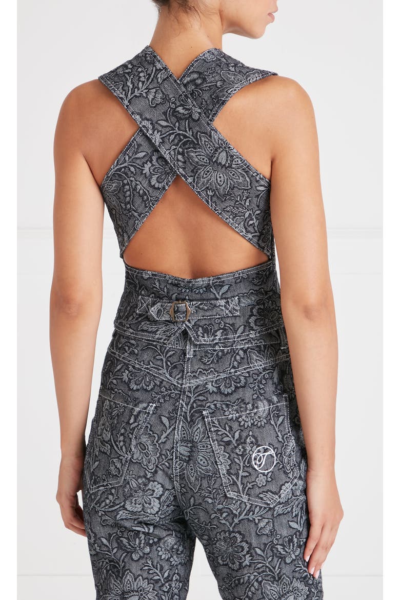Francis Denim Waistcoat, Alternate, color, Washed Black