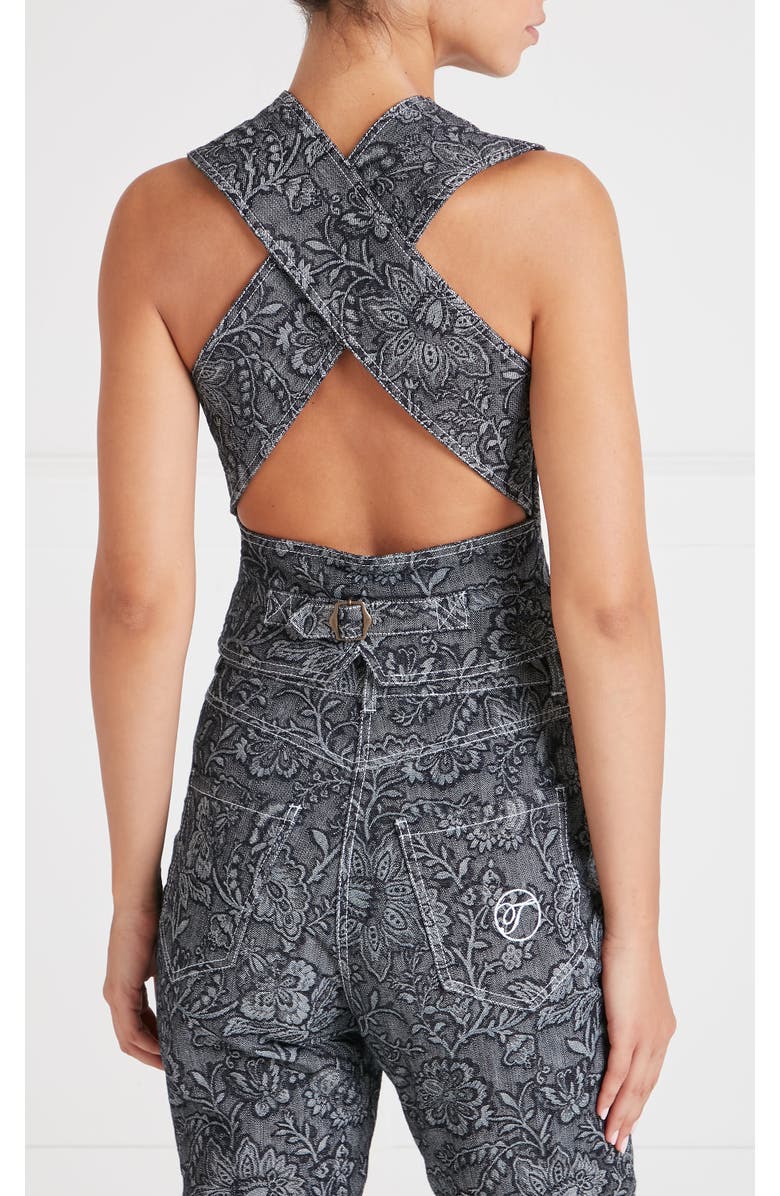 Temperley London Francis Denim Waistcoat, Alternate, color, Washed Black