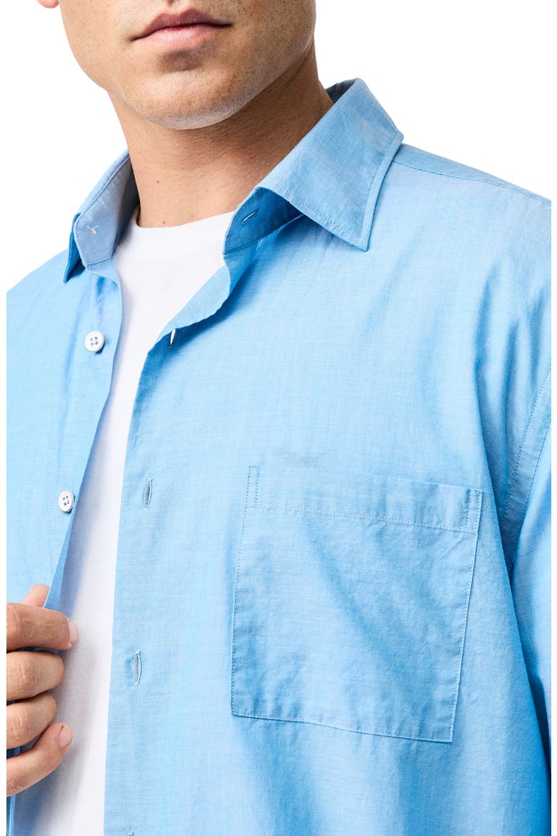 Parsons Hill Cotton Button-Up Shirt, Alternate, color, SKY