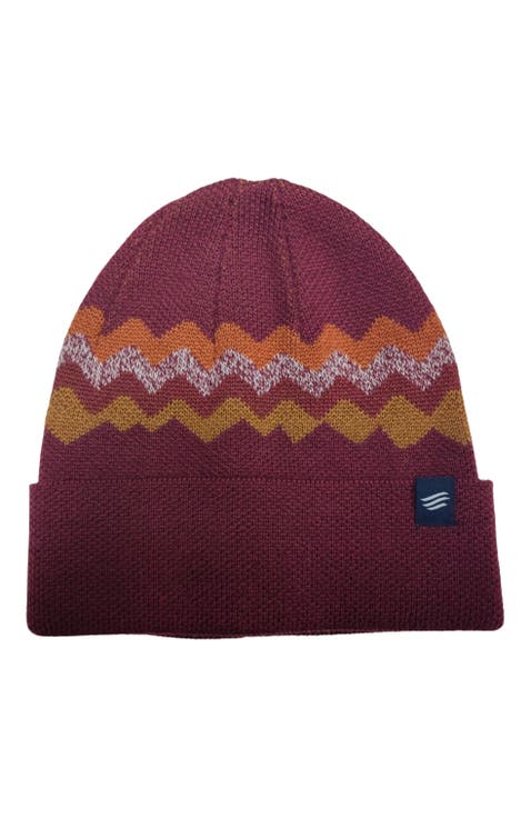The Merino Wool Mountain Scape Knit Beanie