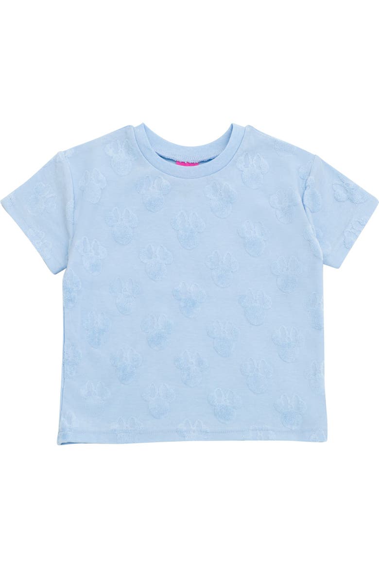 Minnie Mouse Loop Terry T-Shirt and Shorts Set, Alternate, color, Minnie Light Blue