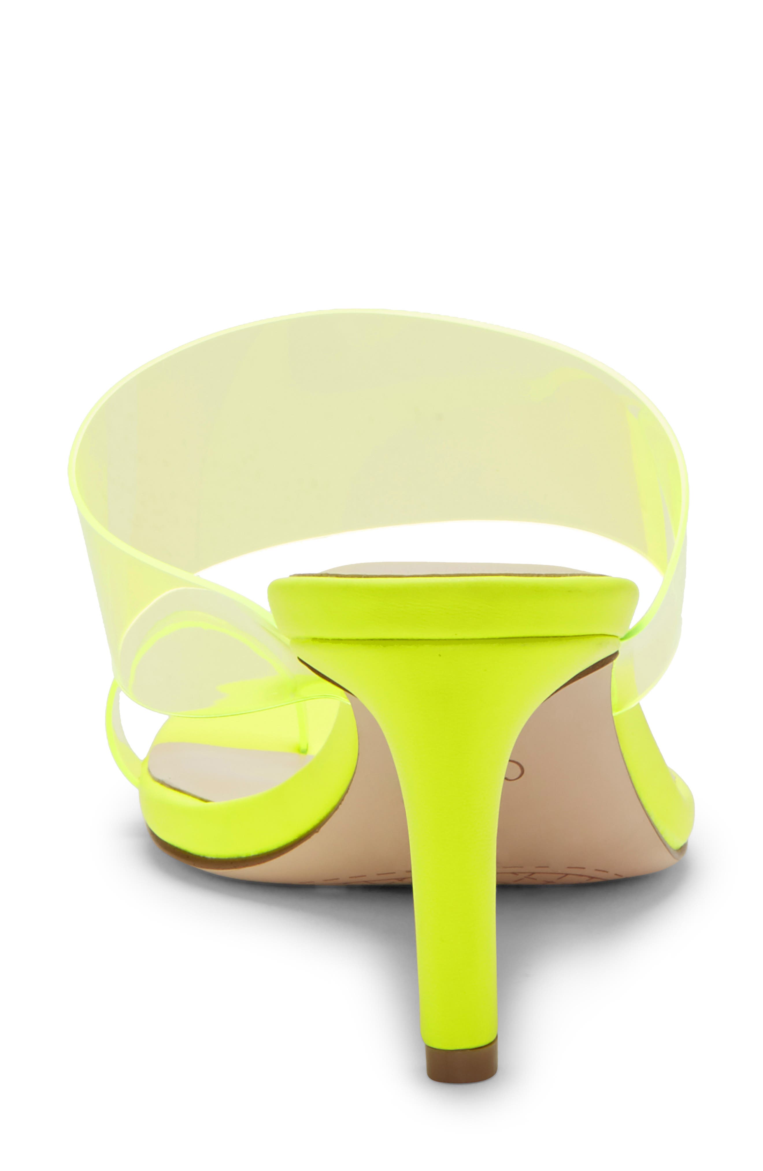 Lissah Slide Sandal, Alternate, color, NEON YELLOW