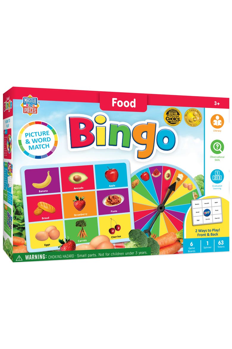 Food Bingo Game, Main, color, Multicolor